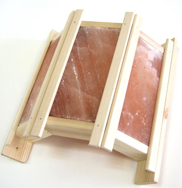 Абажур DoorWood угловой с гималайской солью, 3 плитки (АУС-3П)